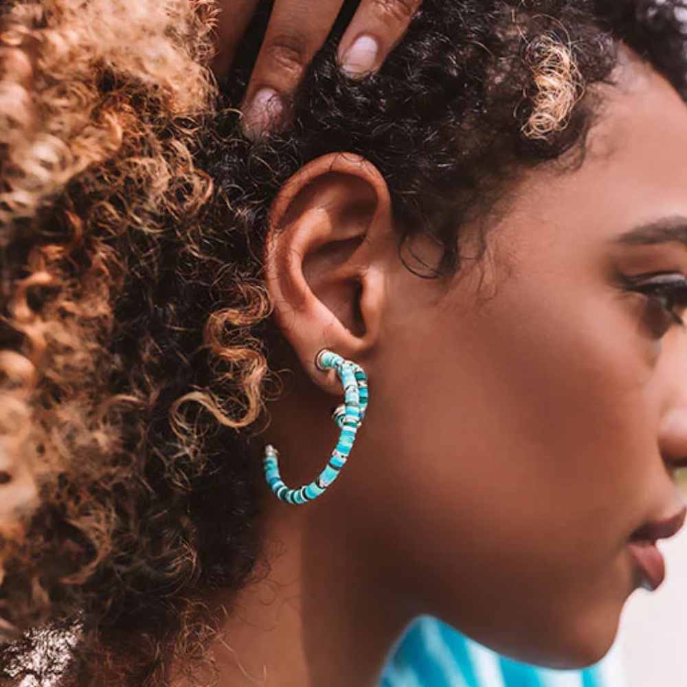 New Kendra Scott Reece Small Hoop Earrings